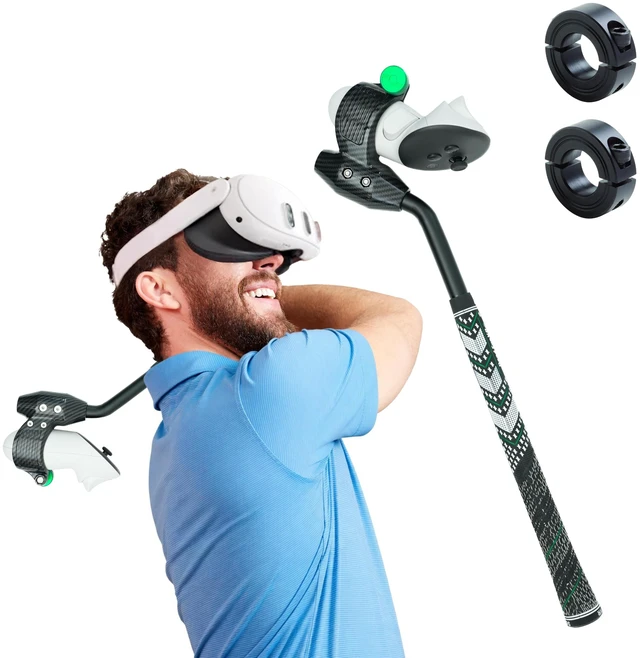 Main image of - DriVR Ace - Golf Club for Quest - Realistic VR Golf Simulator Handle - Weighted VR Golf Club Grip for Enhanced Play