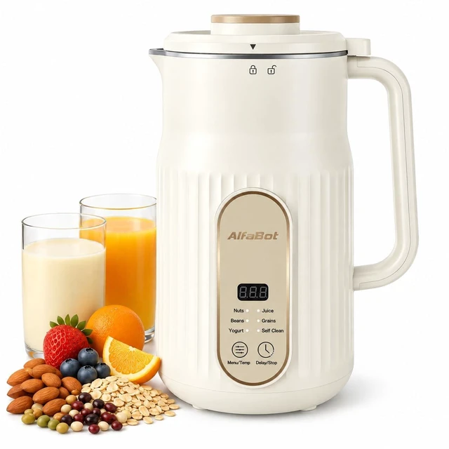 Main image of Nut Milk Maker Machine,35OZ Plant Milk Self Clean Automatic Blender | Almond, Soy, Oat, Coconut, Grains, Juice, No Soaking, 12H Delay Start for Healthy Fresh Homemade Beverages