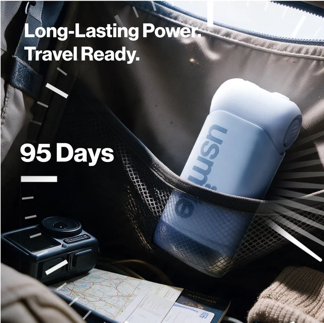 Alt view image 2 of 7 - C10 Portable Water Flosser for Travel, 95-Day Battery, IPX7, Blue | 180ml Tank, 4 Modes, 360° Nozzle, Cordless Oral Irrigator for Braces, Implants & Sensitive Teeth, Teeth Cleaner