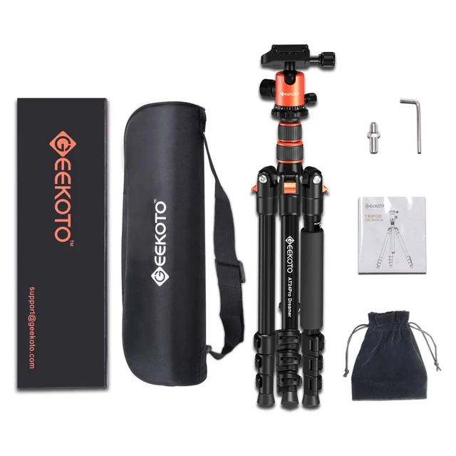 Alt view image 7 of 7 - 77 Tripod, Camera Tripod for DSLR, Compact Aluminum Tripod with 360 Degree Ball Head and 8kgs Load for Travel and Work
