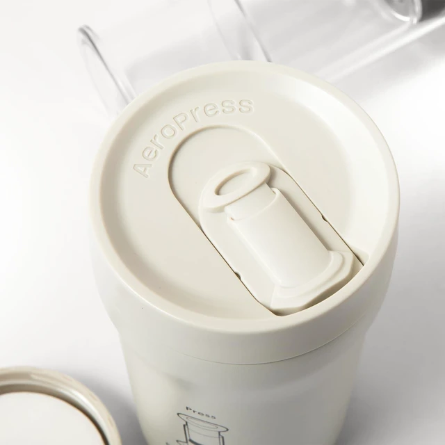 Alt view image 5 of 6 - Go Plus Portable Coffee Maker Kit, Cream | Travel, Camping & Office, All-in-One French Press, Pour-Over & Espresso Style Manual Brewer, 2 Min Brew, Less Bitterness