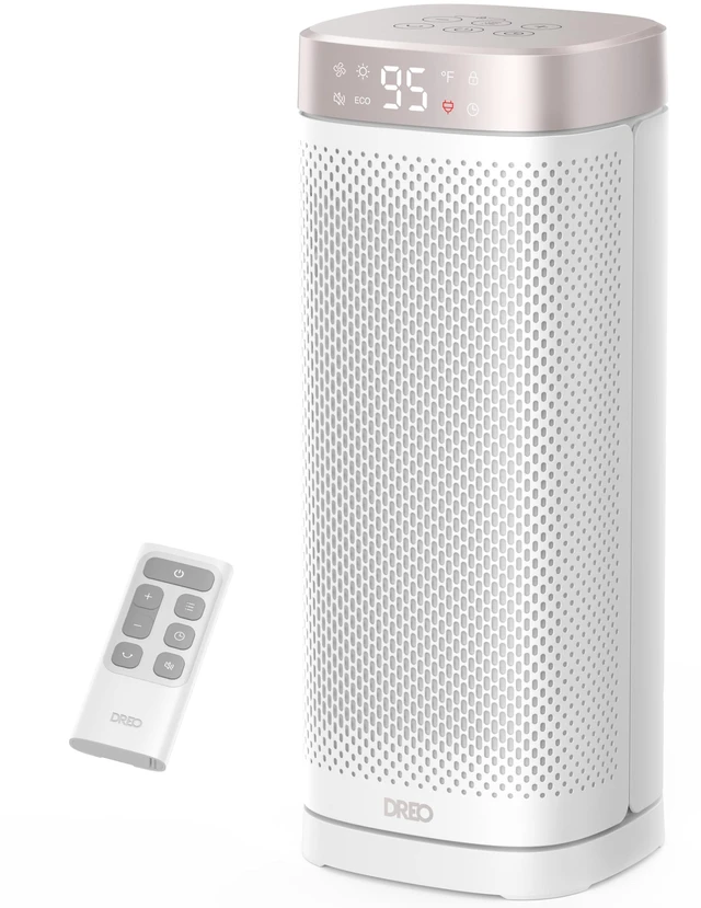 Main image of Space Heaters,16 Inch Fast Heating Electric Heaters with Thermostat | 1500W PTC Ceramic Heater with Remote Control, 12H Timer, 70° Oscillation, Overheat Protection, for Bedroom, Home Office