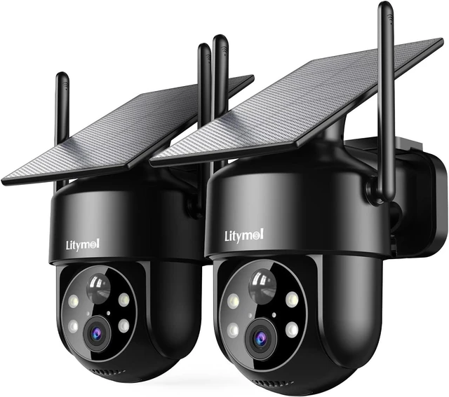 Main image of 2K 360° View Security Cameras Wireless Outdoor, Solar Cameras for Home Security, Color/IR Illumination Night Vision, AI Detection, 2-Way Audio, Siren Alarm, SD/Cloud Storage, 2.4g WiFi