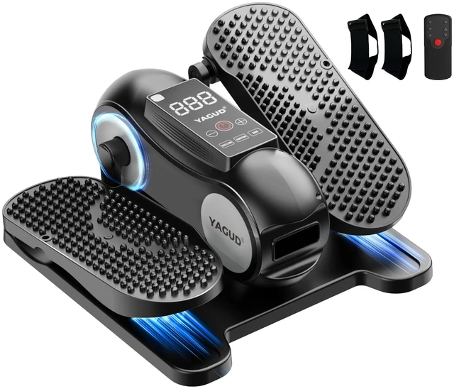 Main image of Under Desk Elliptical Machine, Elliptical Leg Exerciser as Seen on TV | Portable Quiet Electric Seated Pedal, 12 Speed & 12 Modes, Remote Control, Clear Display, Gift for Senior Women & Men