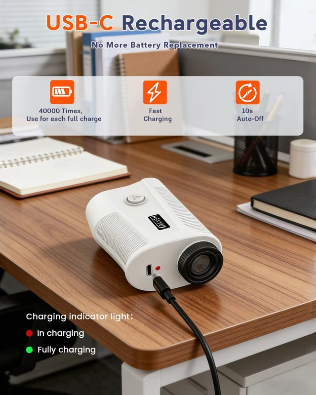 Alt view image 6 of 7 - Golf Rangefinder with Slope 1500 Yards | Laser Range Finder with Magnetic Mount, Flag Lock Vibration & 7X Magnification