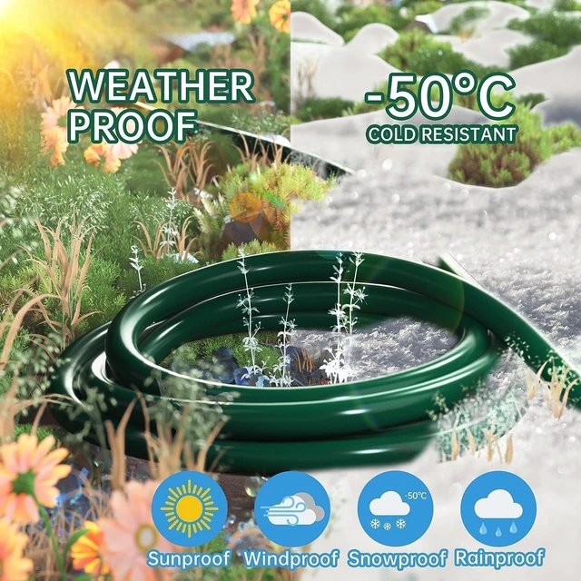 Alt view image 5 of 7 - 16/3 Gauge Indoor Outdoor Green Extension Cord 150 ft Waterproof | Flexible Cold-Resistant Appliance Extension Cord Outside, 10A 1250W 16AWG SJTW, 3 Prong Electric Cable for Christmas, ETL
