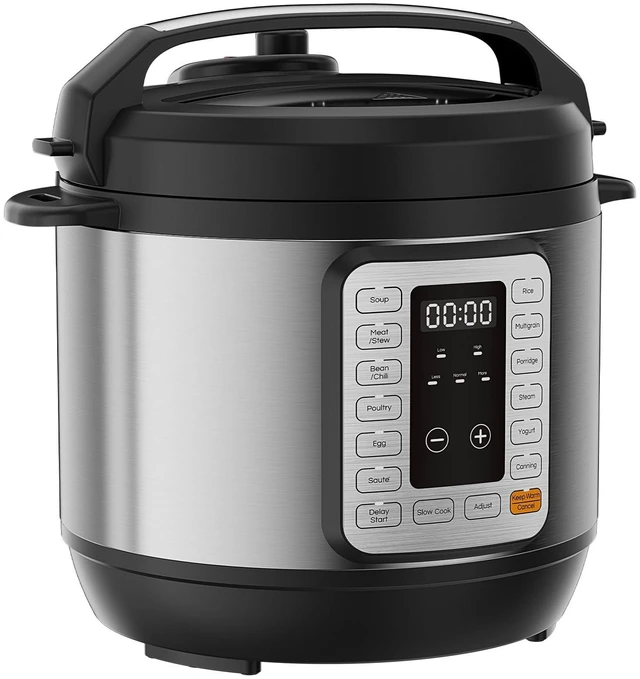 Main image of 16-in-1 Electric Pressure Cooker 8QT, 12-Preset Multi Cookers with Ceramic Pot, Slow Cook Rice Steamer Sauté Soup Yogurt Maker and More, Recipe Book