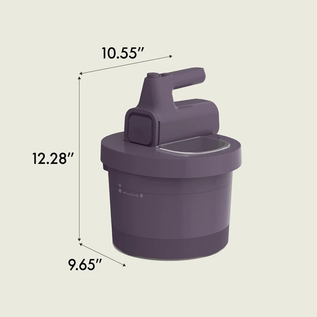 Alt view image 6 of 6 - 3.5 Qt Hand & Stand Mixer, 2 in 1 Electric Mixer with Bowl, Plum