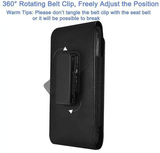 Alt view image 3 of 7 - PU Leather Swivel Clip Case Cell Phone Holster Rotating Belt Clip Pouch Holder For Samsung Galaxy A15 A55 A54 A25 A35 S25+ S24 Ultra S23 FE S21 FE Plus, iPhone 15 14 13 Pro Max Plus, Moto G Power 2023
