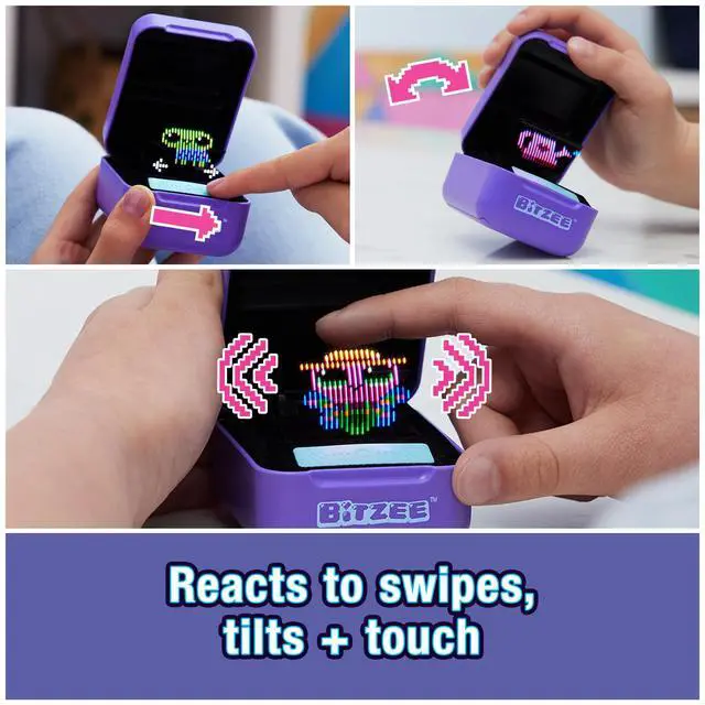 Alt view image 2 of 7 - SOEWIOU, Interactive Toy Digital Pet with 15 Animals Inside, Virtual Electronic Pets React to Touch, Kids Toys for Girls and Boys