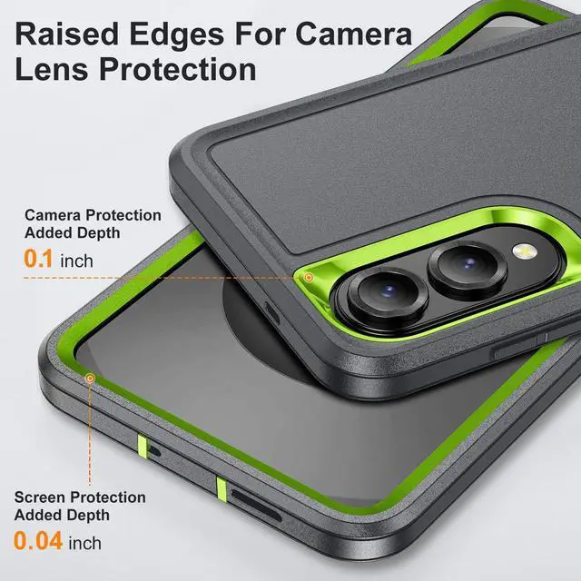 Alt view image 6 of 7 - SOEWIOU Case with Stander Fashion Cover KickStand Case For Samsung Galaxy S25 Edge (Gray)