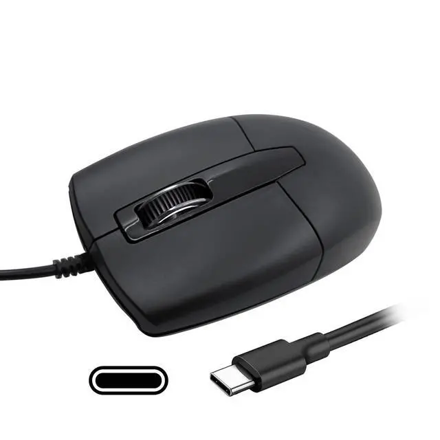 Alt view image 8 of 14 - LOONASA USB C Wired Mouse, Type C Optical Mouse, Portable Silent Comfortable, for Laptop, Mac, MacBook, Android, PC