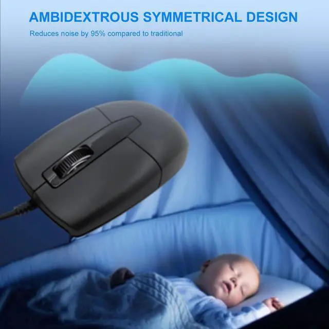 Alt view image 12 of 14 - LOONASA USB C Wired Mouse, Type C Optical Mouse, Portable Silent Comfortable, for Laptop, Mac, MacBook, Android, PC