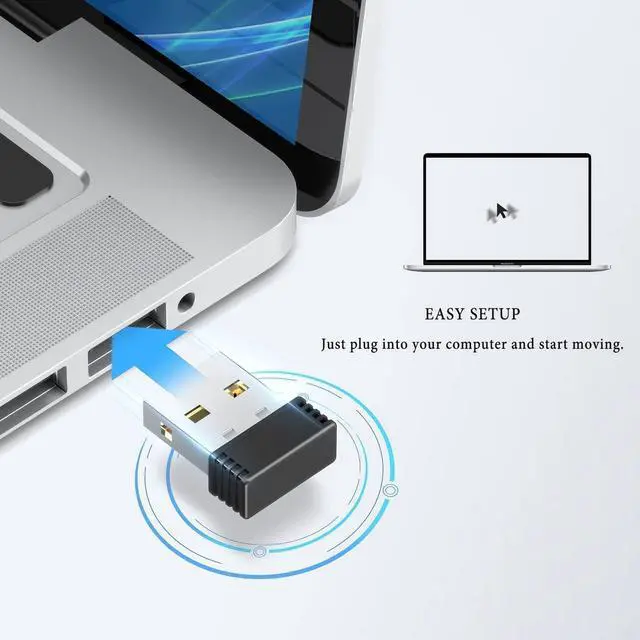 Alt view image 8 of 12 - Mouse Jiggler Undetectable Silent Portable USB Mouse Mover Simulator, Auto Random Cursor Movement to Keep PC/Computer Active, Prevent Sleep Mode for Remote Work, Online Classes 1 PCS