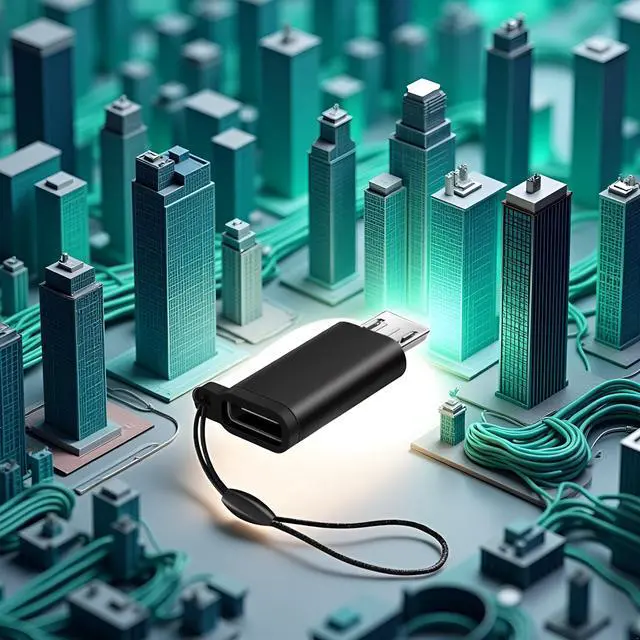 Alt view image 11 of 14 - SOEWIOU GANPUB Black Type C Female to Micro USB Male Converter Support Charging and Data Sync to Micro USB Adapter Connector with Lanyard USB to Micro Adapter,Cables and Adapters