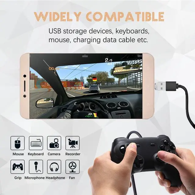 Alt view image 11 of 14 - SOEWIOU Wansurs USB C to USB Adapter, 10 Pack Miniest USB C to A Male to Female Adapter, Hidden and Slim Converter Adapter for USB Cable.