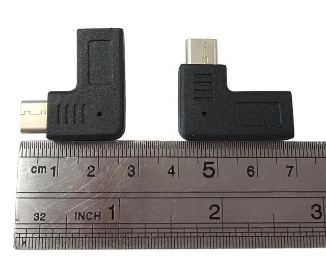 Alt view image 9 of 14 - zdyCGTime USB-C to Micro USB Adapter,Right & Left Angle USB Type C Male to Micro USB Female Data Sync and Charging Converter Adapter for Phones, Computers, Tablets(90 Degree Type C) 2 Packs