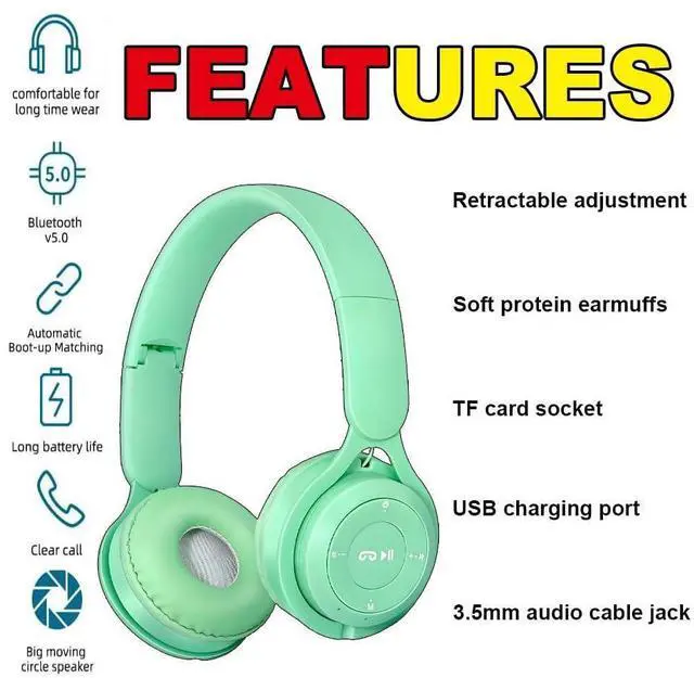 Alt view image 11 of 14 - Upgraded Hybrid Noise Cancelling Headphones with Transparent Modes Wireless Bluetooth with Mic Deep Bass Soft-Earpads Hi-Fi Audio Comfortable Fit Long Playtime for Home Office Travel Over Ear Green