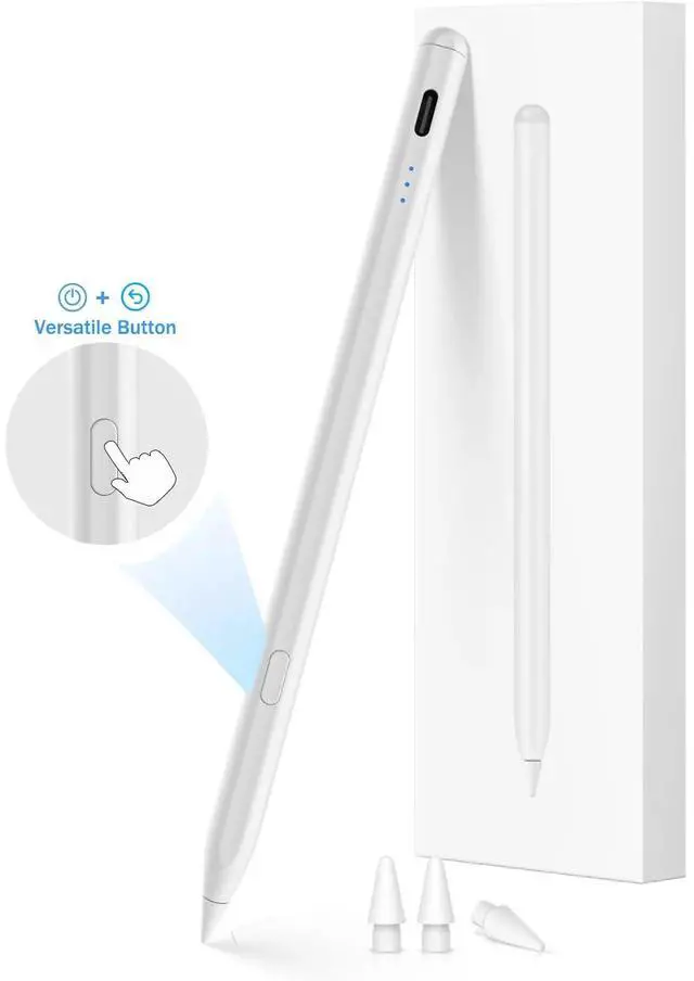 Main image of SOEWIOU One-Click Undo Function,Stylus Pen for iPad 2018-2025(A16/11/10/9/8/7/6),USB-C Fast Charging,Pixel-Perfect Tilt Sensitivity,Palm Rejection