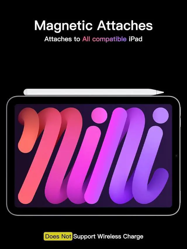 Alt view image 4 of 7 - SOEWIOU One-Click Undo Function,Stylus Pen for iPad 2018-2025(A16/11/10/9/8/7/6),USB-C Fast Charging,Pixel-Perfect Tilt Sensitivity,Palm Rejection