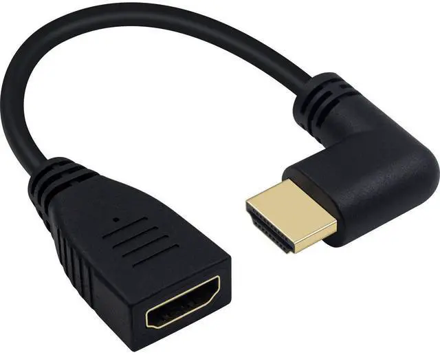 Main image of SOEWIOU 8K HDMI Extension Cable, Short HDMI 90 Degree Left Angle Male to Female HDMI 2.1 Cable Adapter 48Gbps with 8K 60Hz Video and 3D HDR for TV/Xbox /PS4 /PS5 (Left M/F), 0.5feet