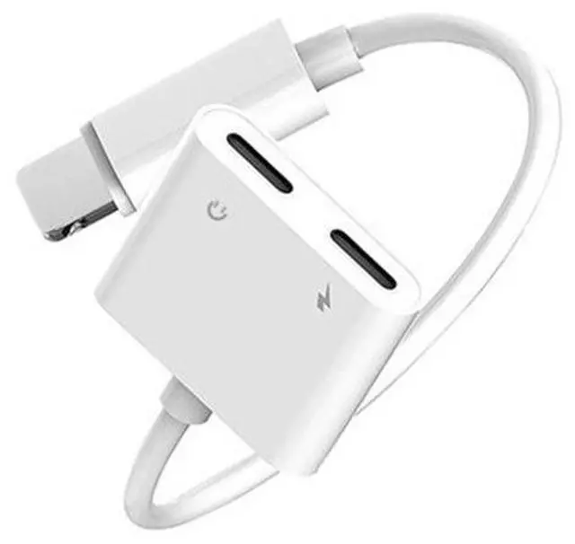 Main image of SOEWIOU MFi Certified Lightning to Dual Lightning OTG Adapter, Call & Audio Support, 2-in-1 Charging & Listening Connector for iPhone/iPad, Plug & Play