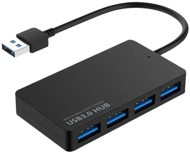 Main image of SOEWIOU Type-C 3.0 USB HUB, 4-Port Ultra-Thin Splitter, 2.0 Expander, One-to-Four Multi-Port Adapter, High-Speed Data Transfer, Plug & Play, FCC Certified, Universal Compatibility