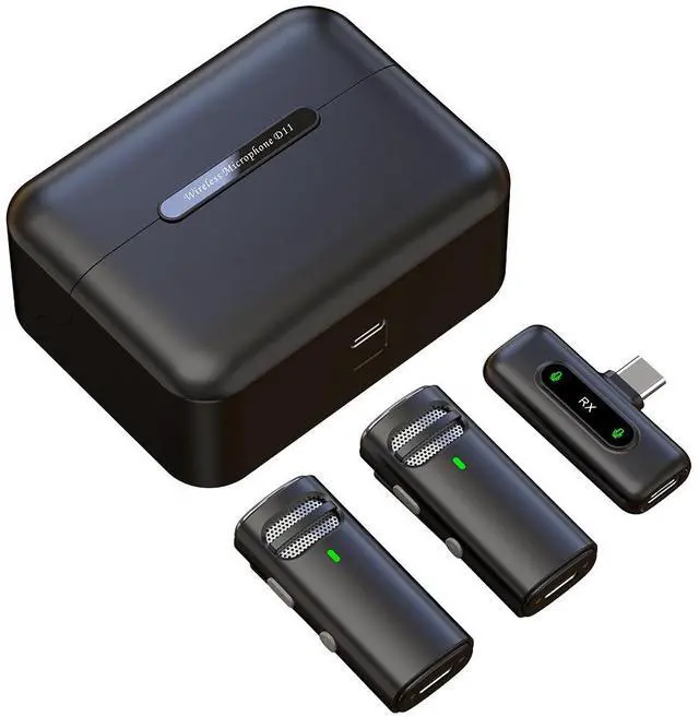 Main image of SOEWIOU 2.4G Wireless Lavalier Microphone with JieLi Chip, TYPE-C Plug & Play, Noise Canceling Reverb Monitor Lapel Mic for Live Streamers, Influencers, Vloggers and Cross-Border Content Creation