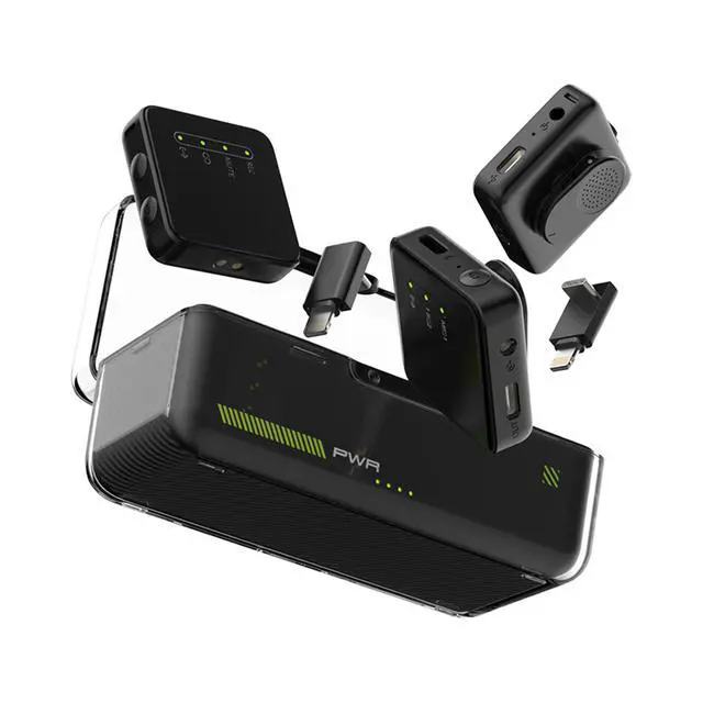 Alt view image 2 of 2 - SOEWIOU M29 Wireless Lavalier Microphone 1 TX 2 RX, Built-in Sound Card, Noise Reduction, Compatible with Phone & Computer, All-in-One Live Streaming Kit for Recording Broadcast TikTok YouTube