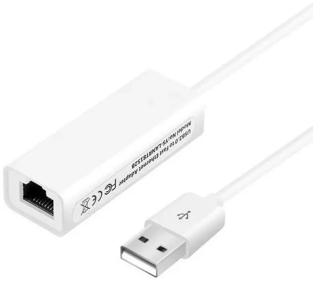 Main image of SOEWIOU USB to RJ45 100Mbps Fast Ethernet Adapter, Driver-Free Wired LAN Network Card, Universal for Desktop PC & Laptop