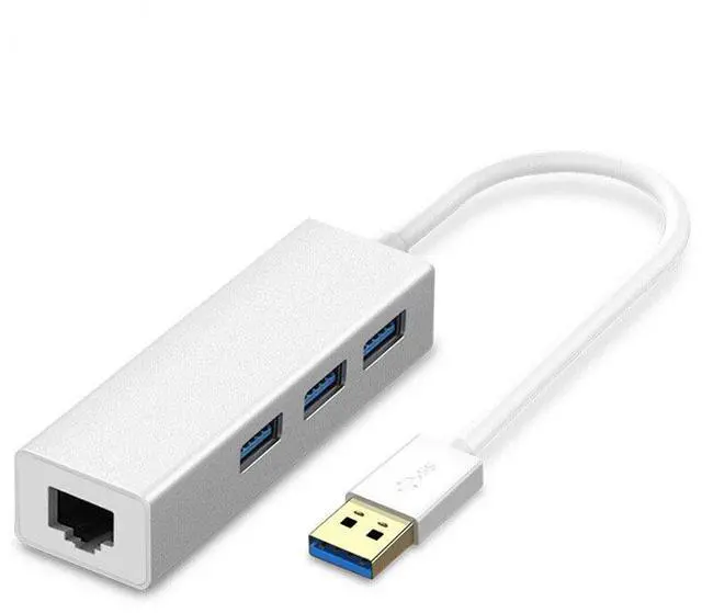 Main image of SOEWIOU USB 3.0 100Mbps HUB, Aluminum Alloy Type-C Docking Station, RJ45 Wired Network Adapter, Driver-Free, Universal for Laptops & Tablets