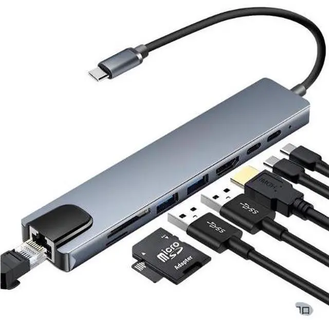 Main image of SOEWIOU Type-C Docking Station, USB 3.0 Hub, 4K HDMI Screen Projector, 100W PD Charging, Multi-Functional Laptop Hub, Universal for Laptop & Desktop PC