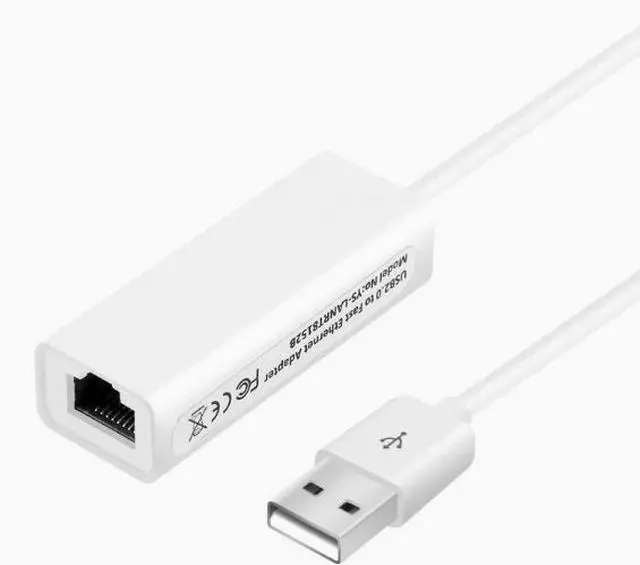 Main image of Driver-Free USB to RJ45 100M Wired Network Card, External Ethernet Adapter, USB LAN Card Compatible with Desktop Computers & Laptops
