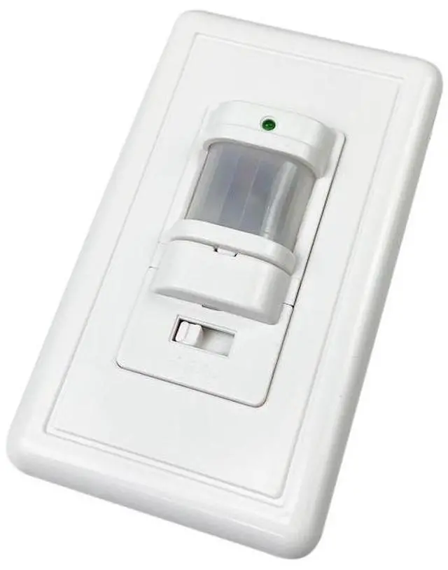 Main image of SOEWIOU 110V-220V Wall-Mounted PIR Motion Sensor Switch, Infrared Motion Activated Light Switch with Adjustable Settings for Stairs & Corridors