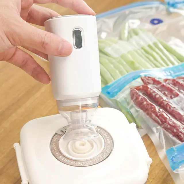 Alt view image 2 of 4 - SOEWIOU Mini USB Electric Air Pump for Food Vacuum Bags, Handheld Household Vacuum Sealer Pump