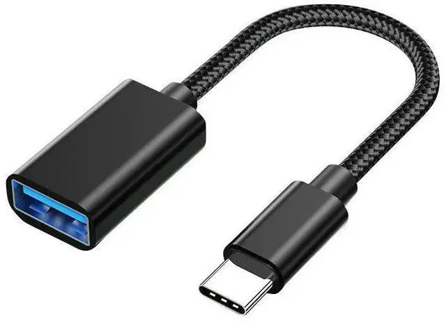 Main image of SOEWIOU USB-C to USB 2.0 OTG Adapter Cable, Type-C to USB-A Female, Fast Charging Data Cord for Phone Car U Disk, Black