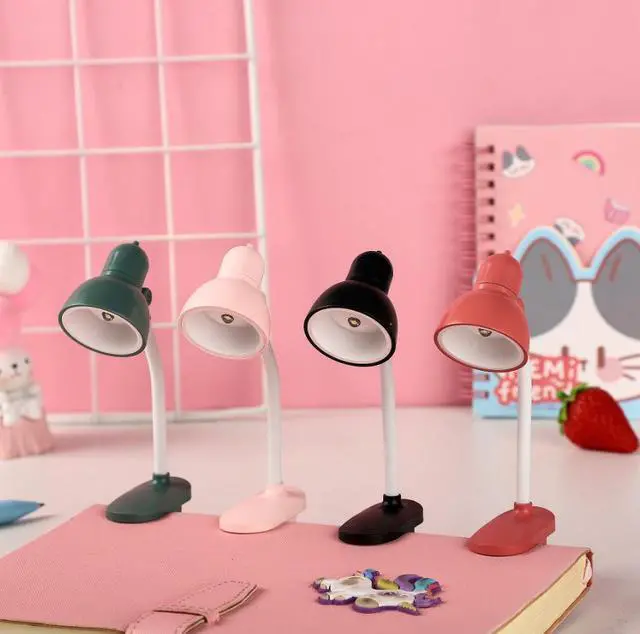 Alt view image 3 of 7 - SOEWIOU Mini Clip On Desk Lamp, Portable Book Clip Night Light, Flexible Gooseneck Lamp with Adjustable Rotation for Reading