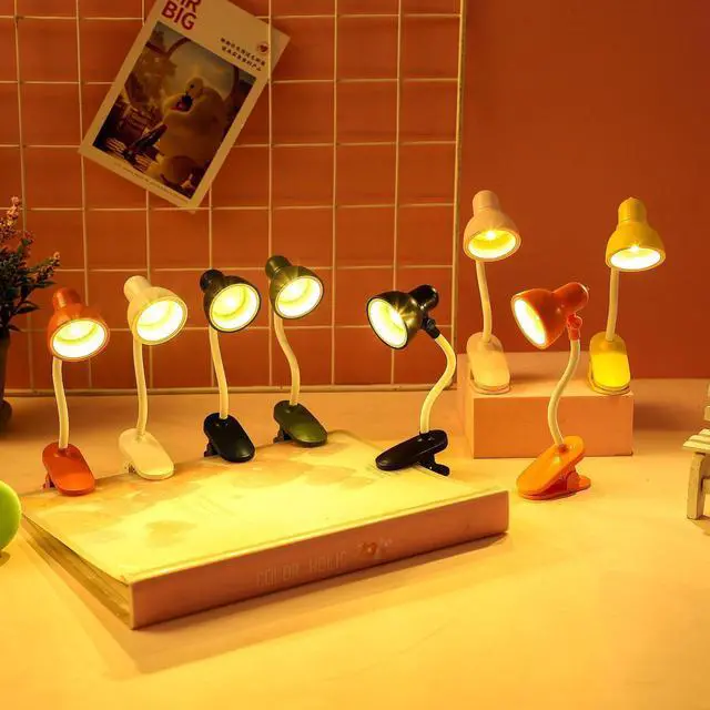 Alt view image 6 of 7 - SOEWIOU Mini Clip On Desk Lamp, Portable Book Clip Night Light, Flexible Gooseneck Lamp with Adjustable Rotation for Reading