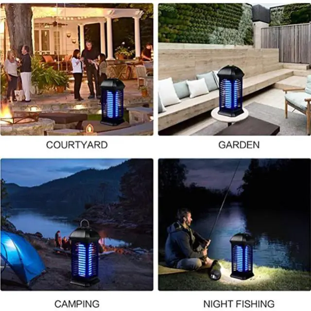Alt view image 4 of 7 - SOEWIOU 11W High Power Electric Shock Mosquito Killer Lamp, Indoor Bug Zapper, Household Fly Insect Trap for Bedroom Living Room Kitchen