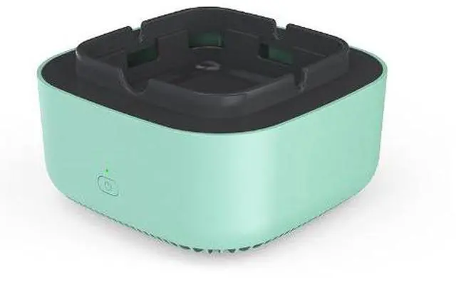 Main image of SOEWIOU Fresh Green Negative Ion Air Purifier Ashtray, Battery Operated Smoke Absorbing Ashtray, Portable Secondhand Smoke & Dust Remover for Bedroom Restaurant Office