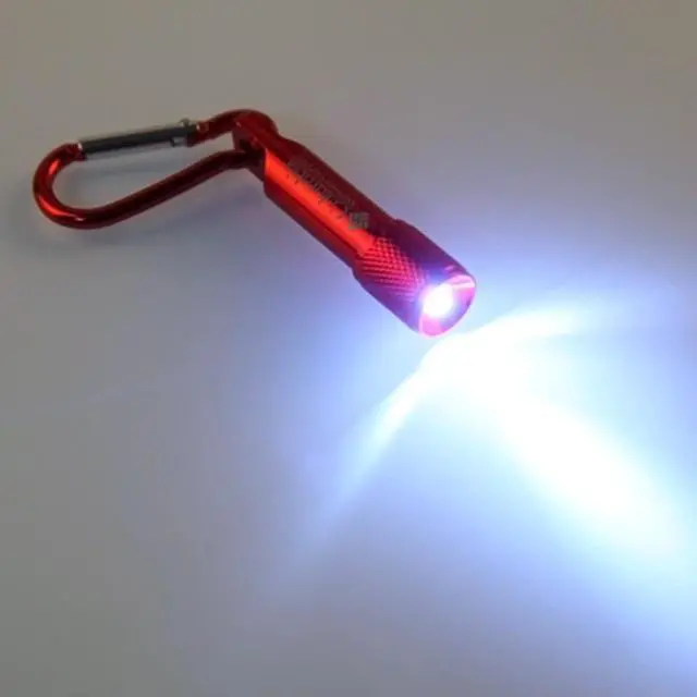 Alt view image 3 of 6 - SOEWIOU Mini LED Flashlight with Carabiner Clip, High Brightness Portable Keychain Flashlight, Compact Handheld EDC Torch for Camping, Hiking, Emergency & Outdoor Use, Gold
