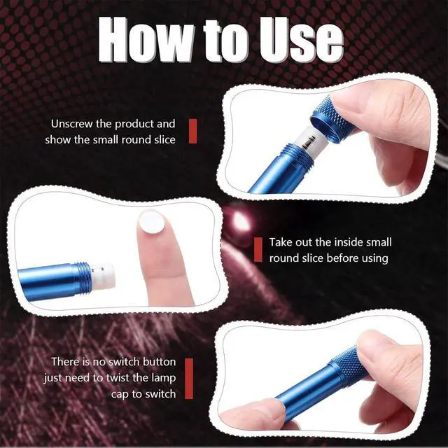 Alt view image 3 of 6 - SOEWIOU Mini LED Flashlight with Carabiner Clip, High Brightness Portable Keychain Flashlight, Compact Handheld EDC Torch for Camping, Hiking, Emergency & Outdoor Use, Purple