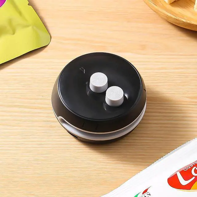 Main image of SOEWIOU Mini Bag Sealer, USB Rechargeable Heat Sealer for Food Storage Bags, Portable Snack Bag Sealing Clip, Handheld Plastic Bag Sealer for Chips, Cereal & Kitchen Food Storage, Black