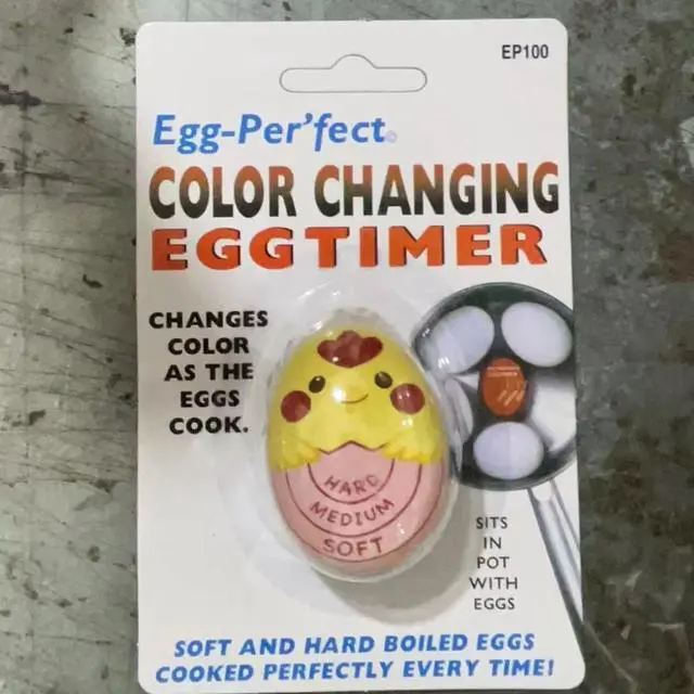 Alt view image 4 of 6 - SOEWIOU Egg Timer Color Changing Heat Sensitive Egg Timer, Soft/Medium/Hard Boiled Egg Cooker Indicator, Kitchen Cooking Tool Resin Creative Egg Doneness Monitor