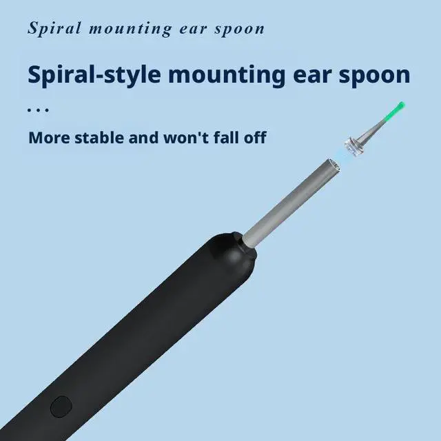Alt view image 4 of 5 - SOEWIOU Wireless WiFi Ear Wax Removal Tool with HD Camera, Smart Visual Ear Cleaner with LED Light, 1080P Ear Pick Otoscope for Adults & Kids, Compatible with iOS & Android, White