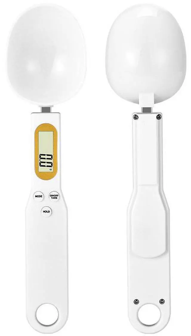 Main image of SOEWIOU Digital Measuring Spoon Scale, Rechargeable Electronic Kitchen Spoon Scale, 500g x 0.1g High Precision Food Scale for Baking, Coffee, Milk Powder, Seasoning & Pet Food, White