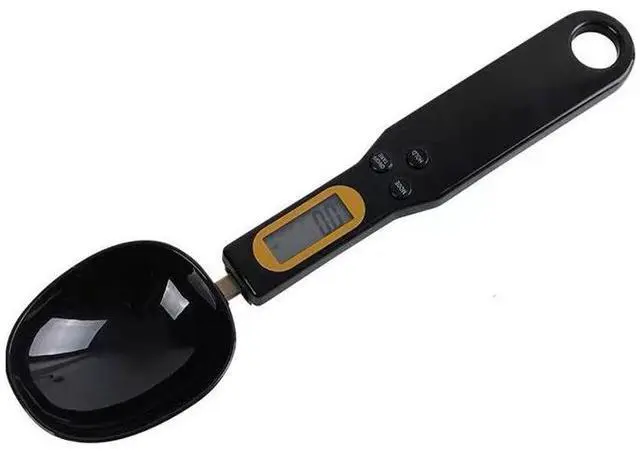 Main image of SOEWIOU Digital Measuring Spoon Scale, Rechargeable Electronic Kitchen Spoon Scale, 500g x 0.1g High Precision Food Scale for Baking, Coffee, Milk Powder, Spices & Pet Food, Black