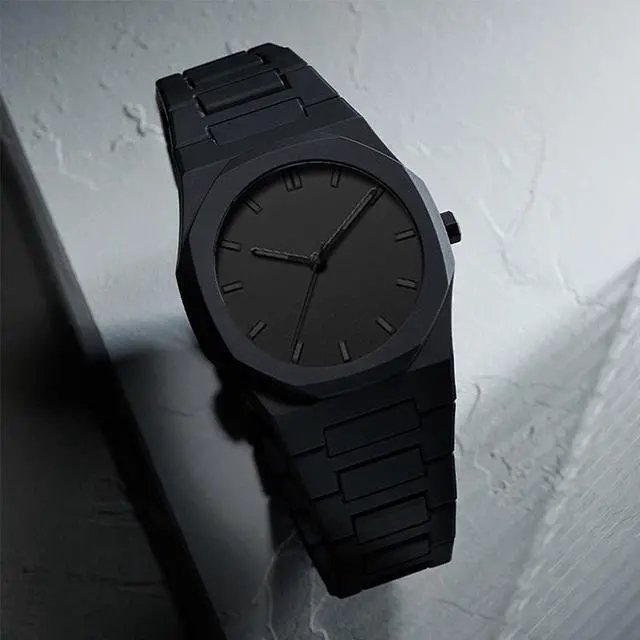 Alt view image 2 of 7 - SOEWIOU Unisex Quartz Wrist Watch, Fashion Analog Watch with Silicone Strap, Lightweight Plastic Casual Wristwatch for Men, Women & Teens, Black