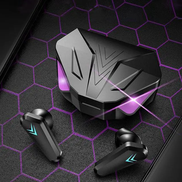 Alt view image 2 of 4 - SOEWIOU Wireless Bluetooth Gaming Earbuds, TWS In-Ear Headphones with LED Battery Display, Hi-Fi Stereo Sound, Low Latency, Built-in Microphone, Long Battery Life for Gaming, Music & Calls