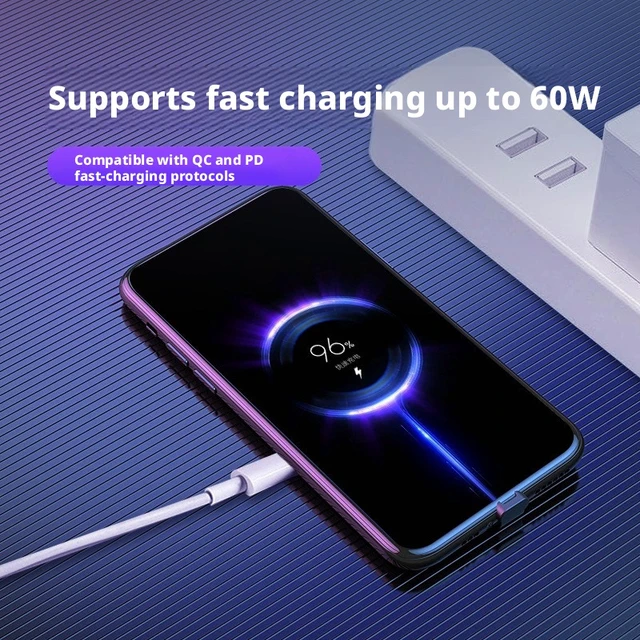 Alt view image 4 of 5 - SOEWIOU H3 Elbow FPC Flat Cable, Type-C Port Charging Cable for iPhone, Android Phones & Tablets